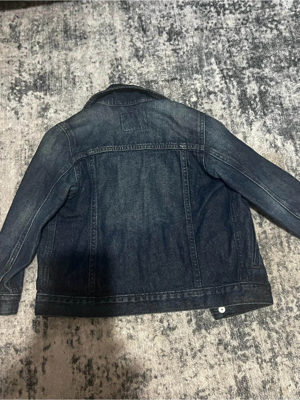The Children's Place Dark Blue Denim Jacket with Button Front